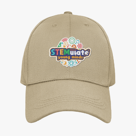 STEMulate Young Minds Dad Hat in Khaki