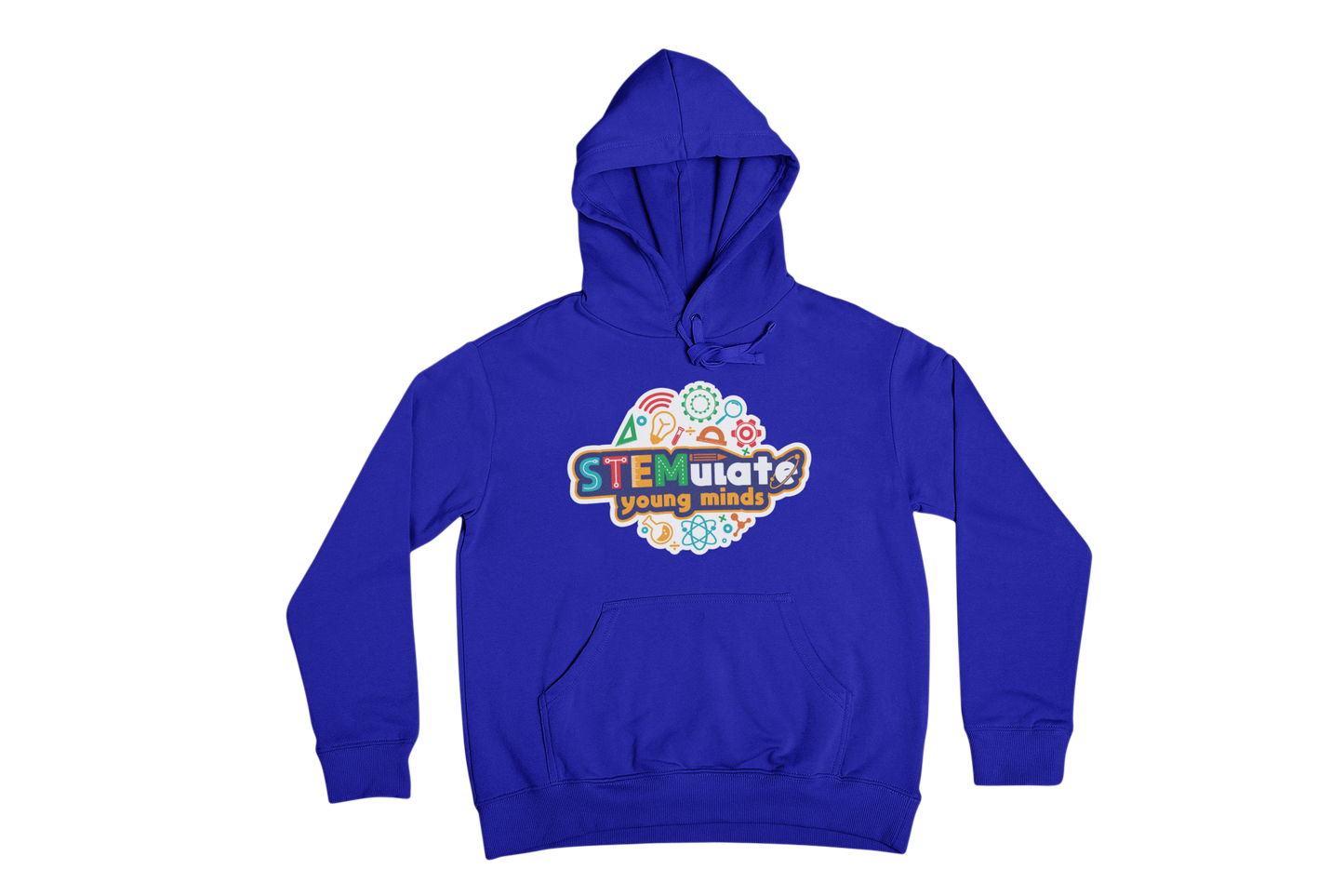 Youth STEMulate Young Minds Hoodie in Royal Blue