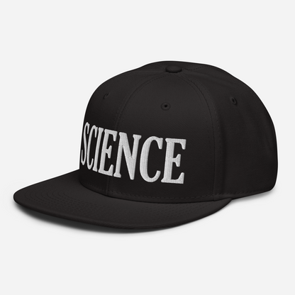 SCIENCE Snapback Hat in Black