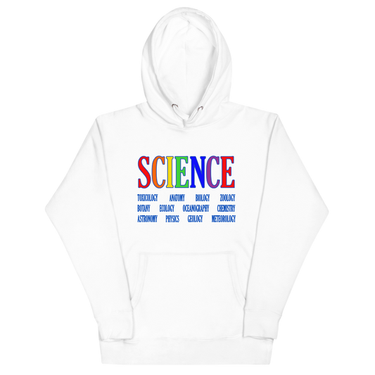 Adult SCIENCE Hoodie in White