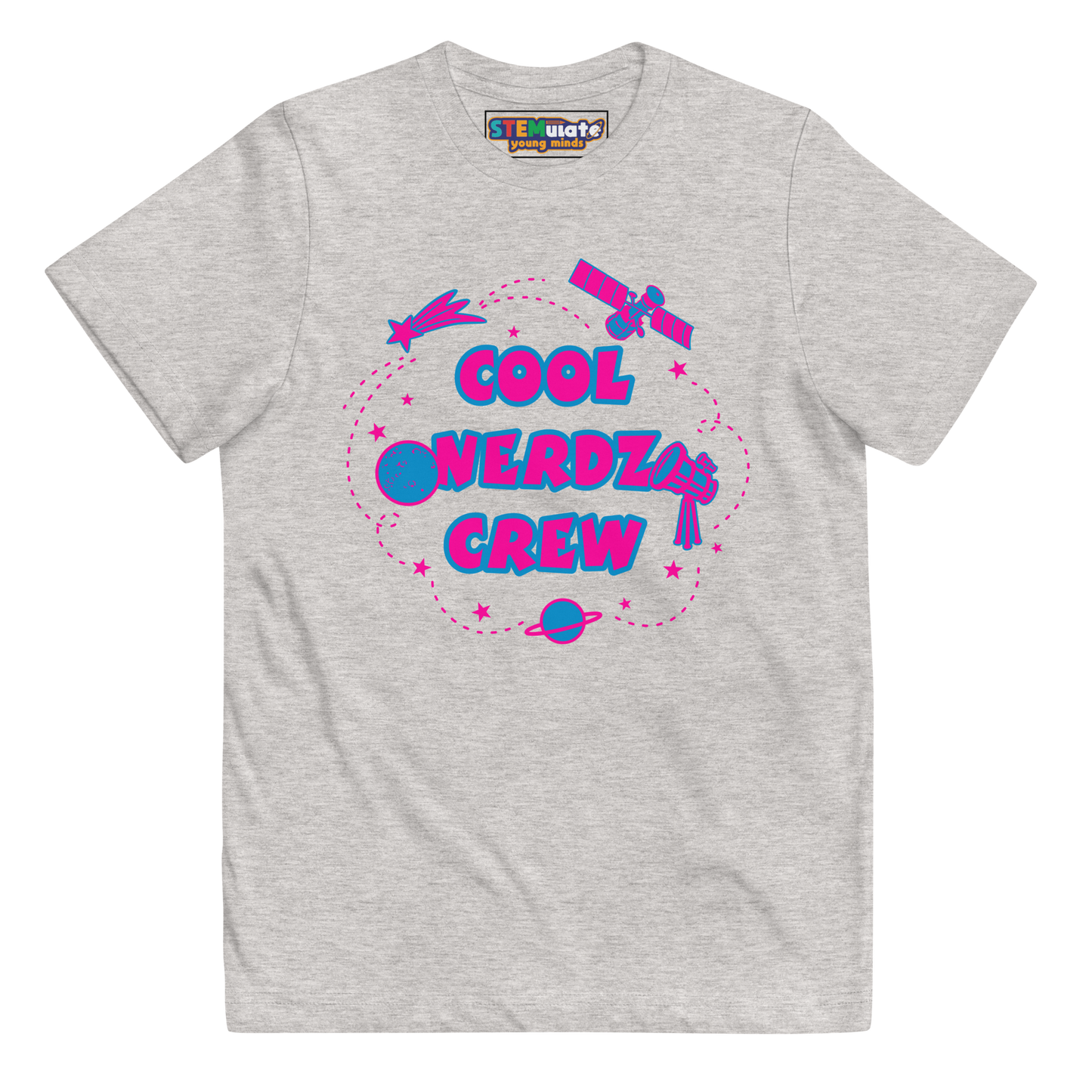 Cool Nerdz Crew Tee in Grey