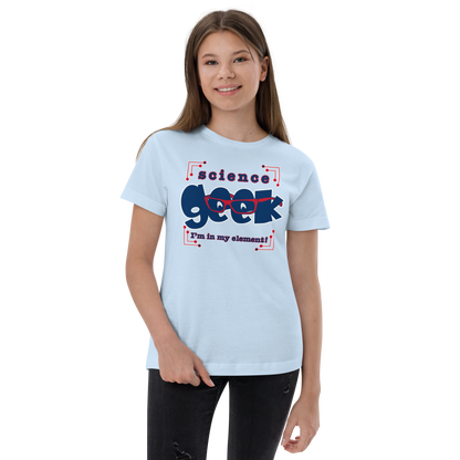Science Geek Tee in Light Blue