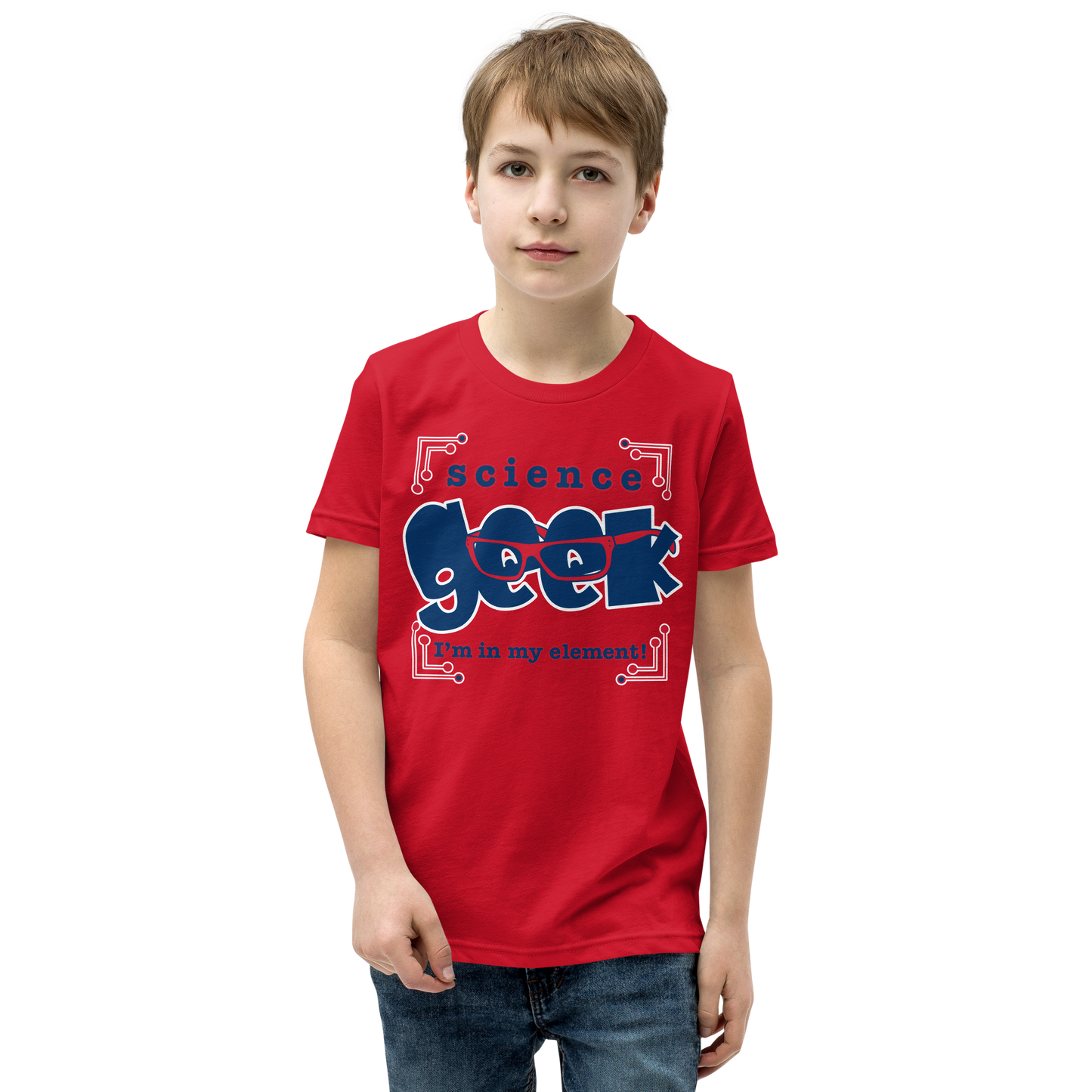 Science Geek Tee in Red