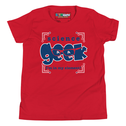 Science Geek Tee in Red