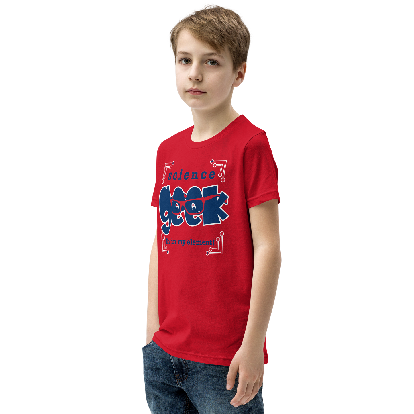 Science Geek Tee in Red