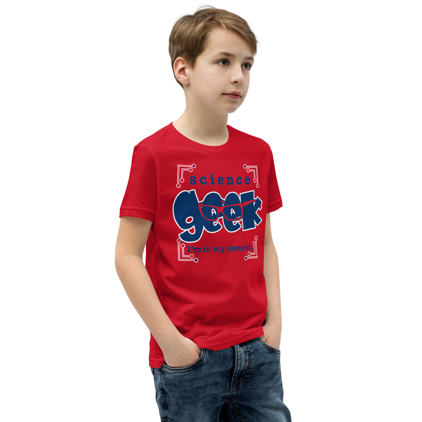 Science Geek Tee in Red